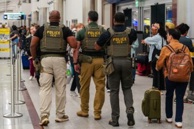 ICE Deployed to Airports Amid Shutdown, First Arrest Captured on Film